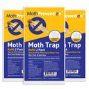 Powerful Clothes Moth & Carpet Moth Trap Refills - 6 Pack