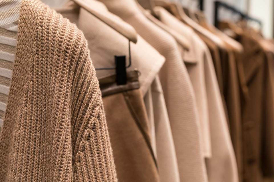 Camel Hair Fabric Cardigan