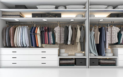 Closet organizational styles