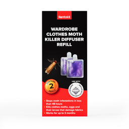Clothes Moth Killer Diffuser Refills - 2 Pack