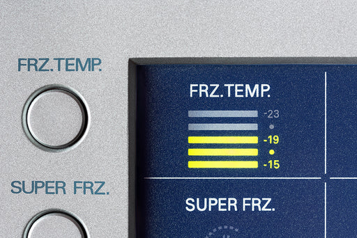 a close up of freezer temperature settings