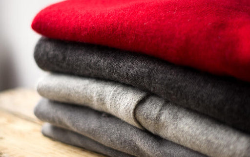 cashmere sweaters folded