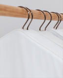 Short Organic Cotton Hanging Bag in White