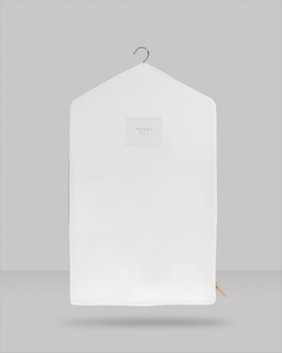 Short Organic Cotton Hanging Bag in White