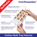 Refillable Clothes Moth Traps by Moth Prevention